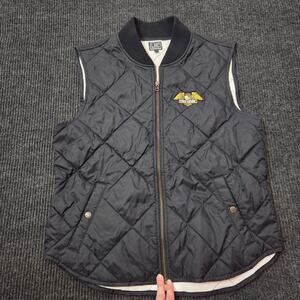 Loser Machine LMC Condor Insulated Puff Quilted Jacket Vest Black Men’s Large